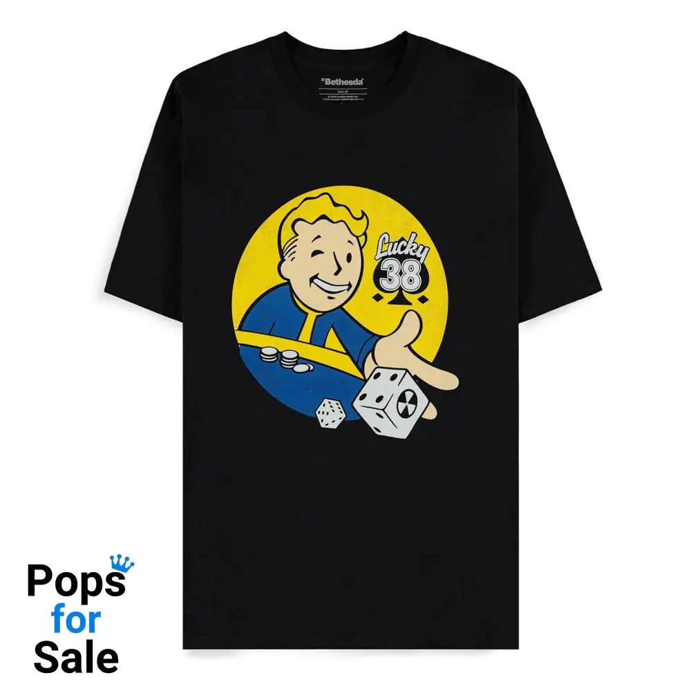 Fallout T-Shirt Lucky 38 Dice Size M T-shirts