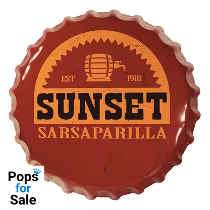 Fallout Tin Sign Sunset Sarsaparilla Bottle Cap Tin signs