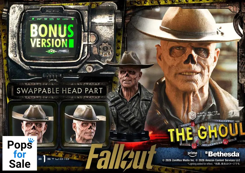 Fallout (TV Series) Real Elite Masterline Series Statue 1/4 The Ghoul DX Bonus Version 64 cm