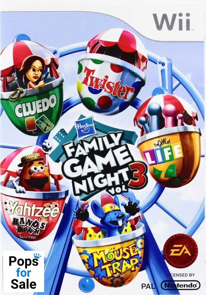 Family Game Night Vol 3 for Nintrendo Wii - [Just Disc]