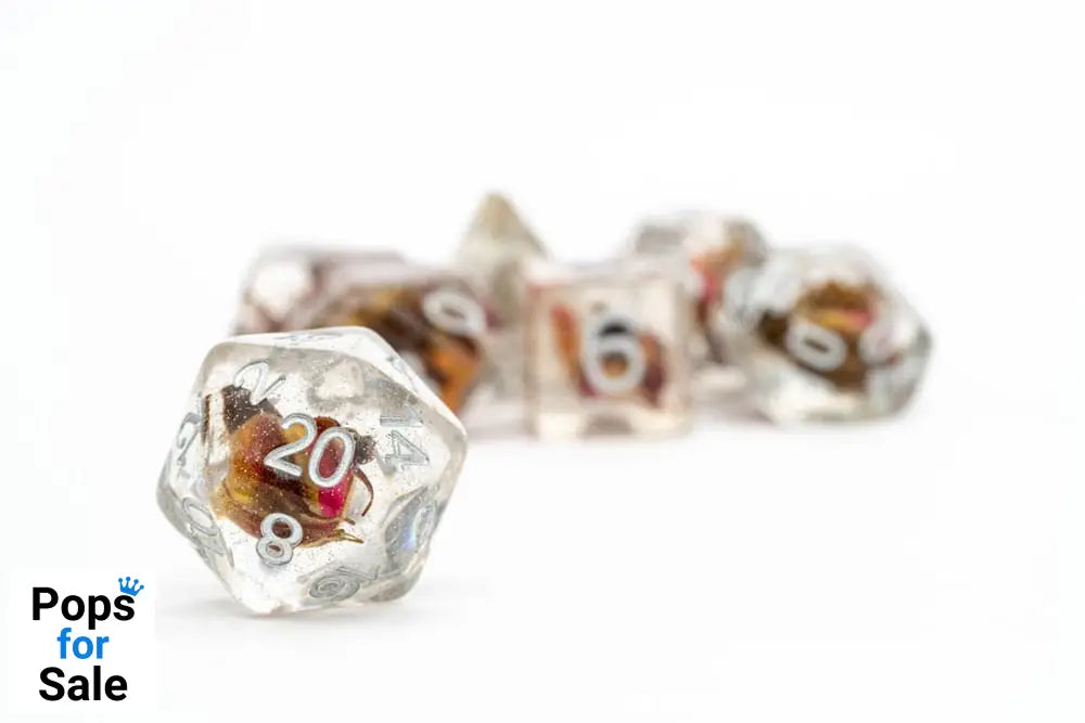 FanRoll  Dice Set Rose (7)
