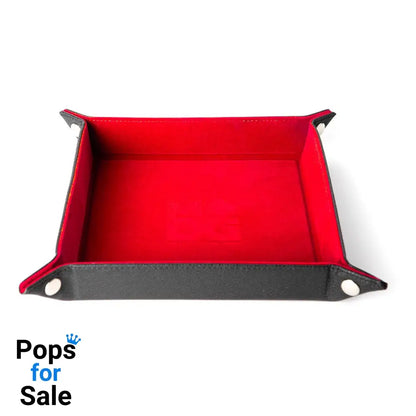 FanRoll Folding Dice Tray Velvet Red