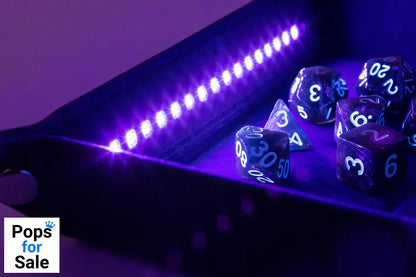 FanRoll Shadowlight Folding Blacklight Dice Tray Black