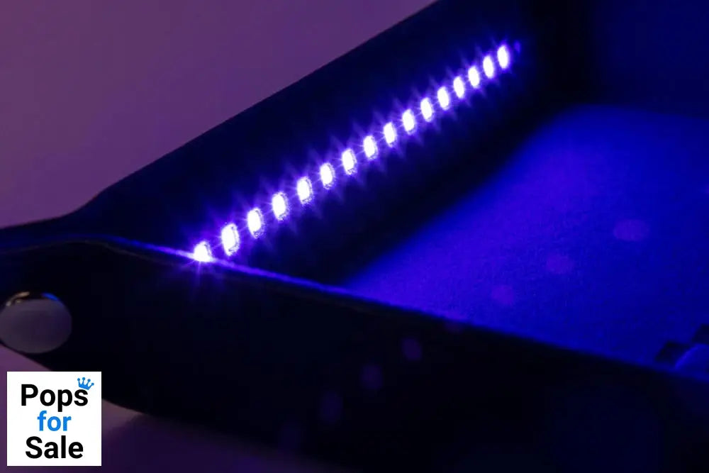 FanRoll Shadowlight Folding Blacklight Dice Tray Black