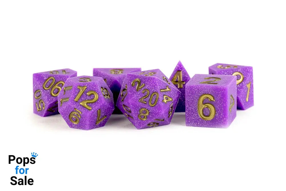 FanRoll Sharp Edge Silicone Dice Set Regal Ricochet (7) Dice