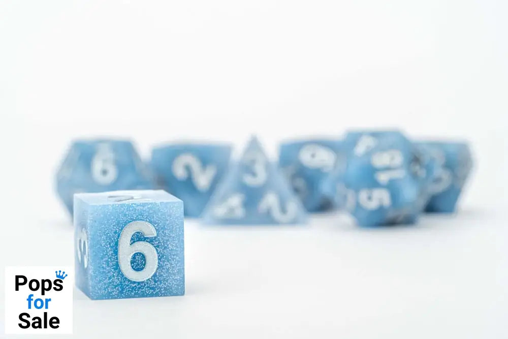 FanRoll Sharp Edge Silicone Dice Set Volcanic Soot (7)