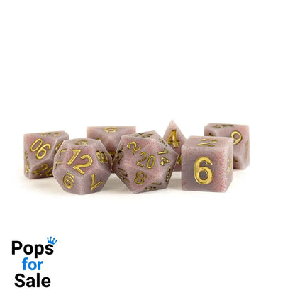 FanRoll Sharp Edge Silicone Dice Set Volcanic Soot (7)