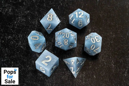 FanRoll Sharp Edge Silicone Dice Set Volcanic Soot (7)