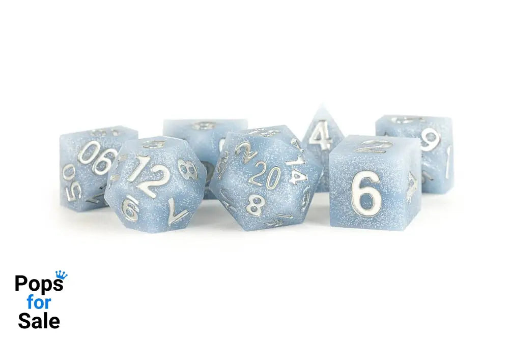 FanRoll Sharp Edge Silicone Dice Set Volcanic Soot (7)