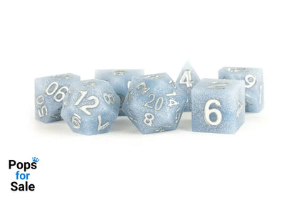 FanRoll Sharp Edge Silicone Dice Set Volcanic Soot (7)