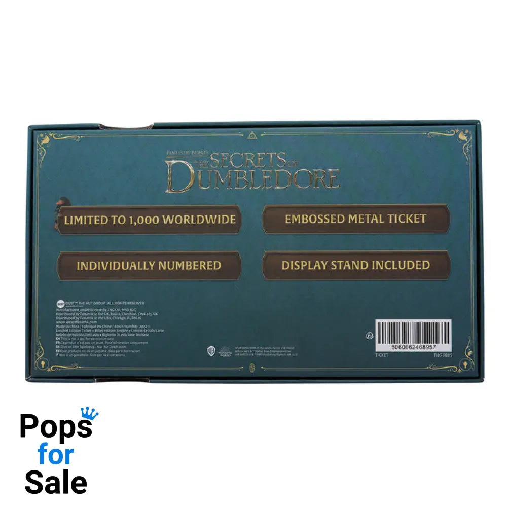 Fantastic Beasts Limited Edition The Great Wizarding Express Limited Edition Train Ticket Ticket