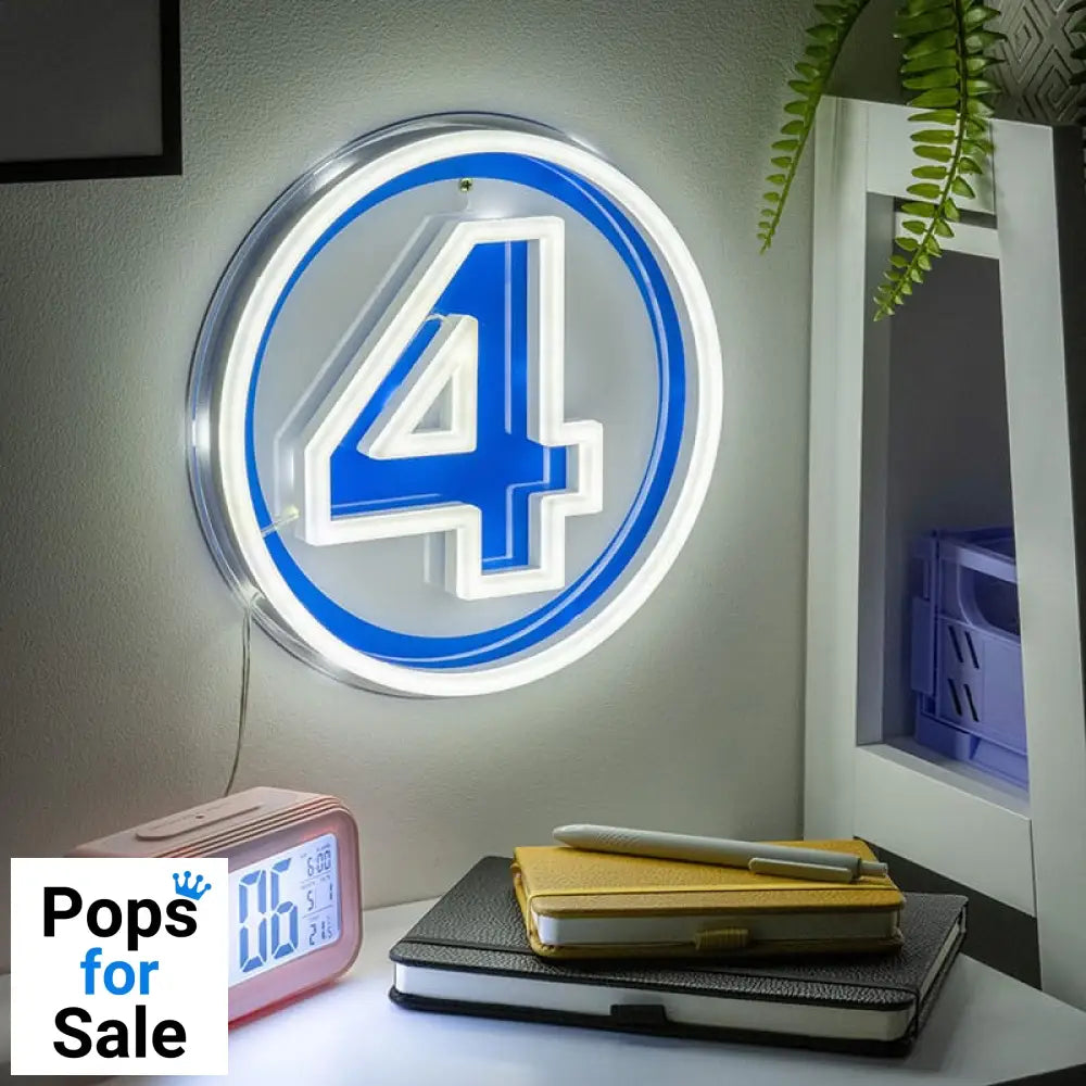 Fantastic Four LED Wall Lamp Light Logo Neon