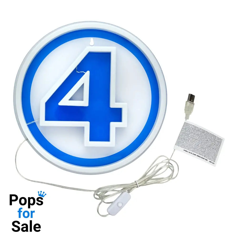 Fantastic Four LED Wall Lamp Light Logo Neon Lamps / Lights