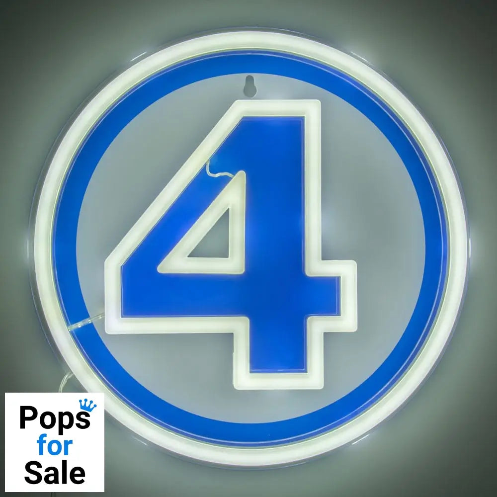 Fantastic Four LED Wall Lamp Light Logo Neon Lamps / Lights