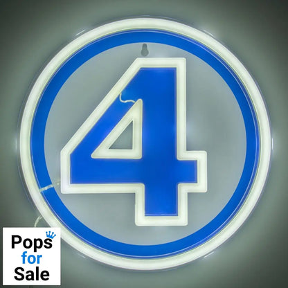 Fantastic Four LED Wall Lamp Light Logo Neon Lamps / Lights