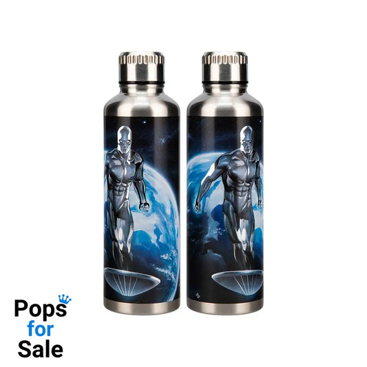 Fantastic Four Metal Water Bottle Silver Surfer Kitchen- and Tableware