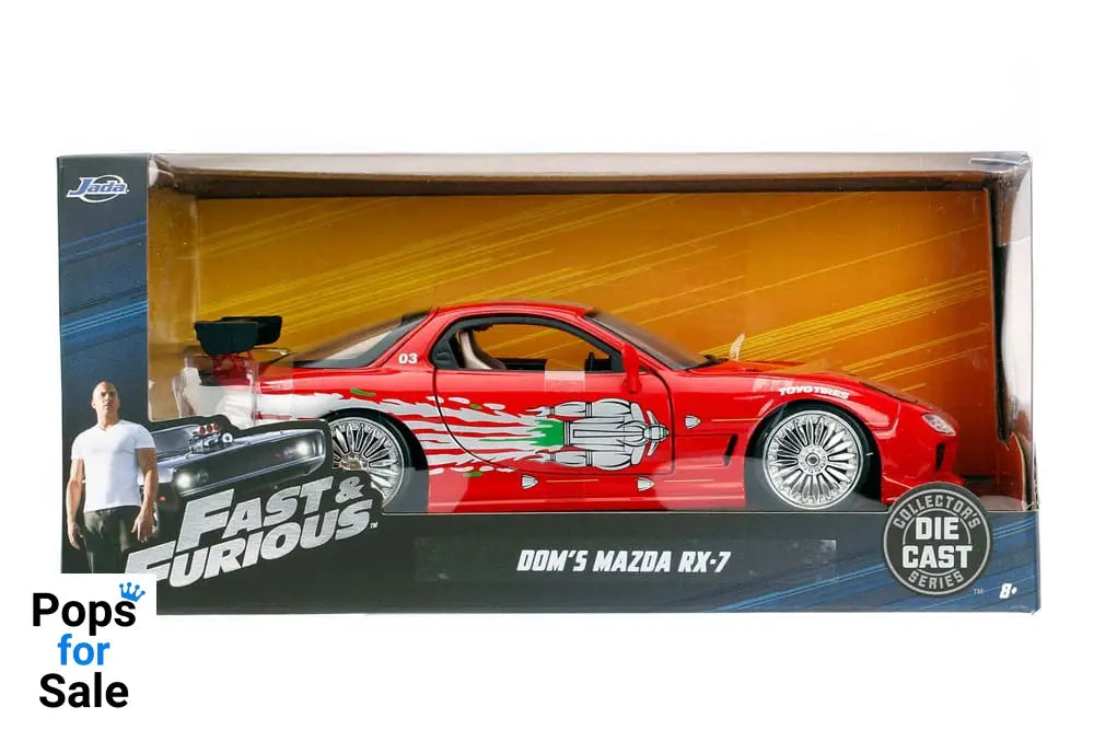 Fast & Furious Diecast Model 1/24 1993 Mazda RX-7