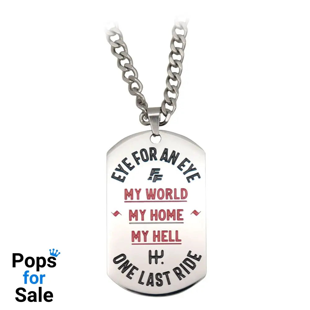 Fast & Furious Dog Tags with ball chain Pendants & necklaces