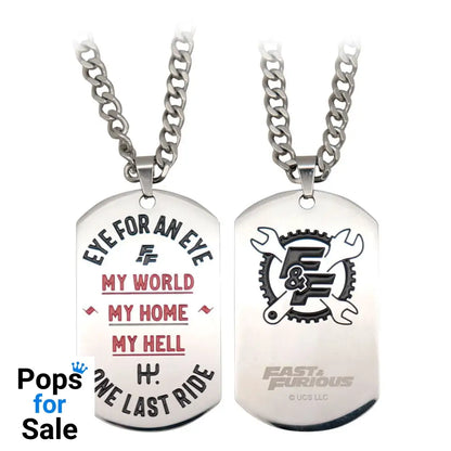 Fast & Furious Dog Tags with ball chain