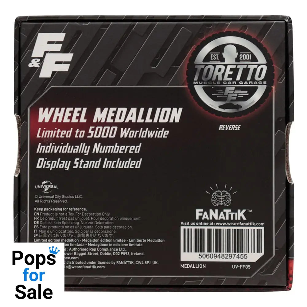 Fast & Furious Medallion Born for Speed