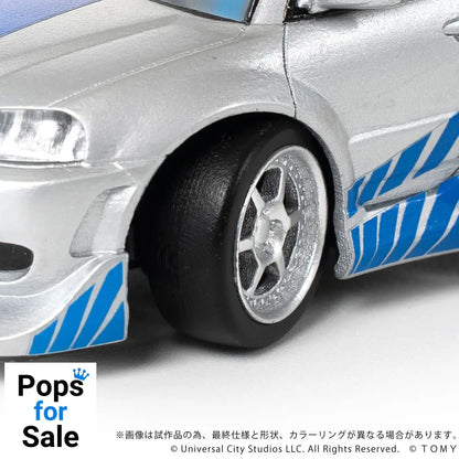 Fast & Furious Q-Village Vehicle with mini-figure Nissan Skyline GT-R (R34) 9 cm