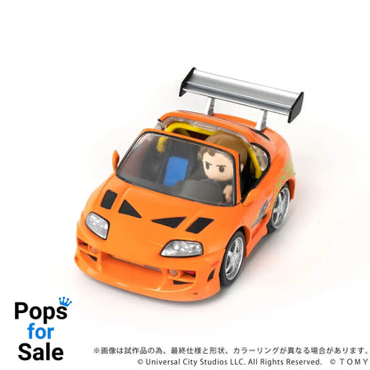 Fast & Furious Q-Village Vehicle with mini-figure Toyota Supra JZA80 9 cm Action figures