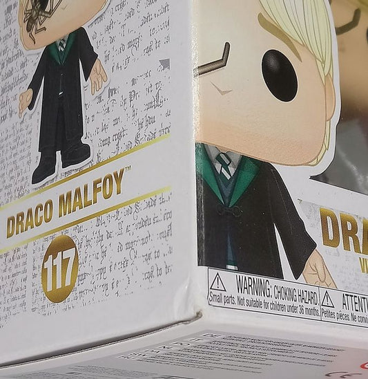 117 Draco Malfoy (w/ Whip Spider) - Harry Potter - Box Damaged Funko POP