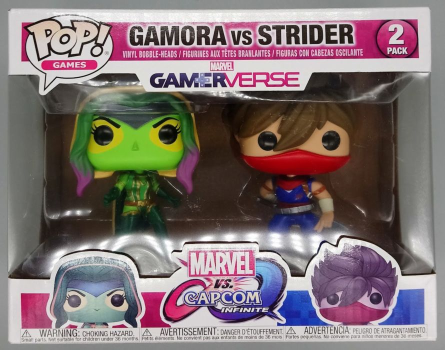 [2 Pack] Gamora vs Strider - Capcom Marvel Games Box Damaged Funko POP