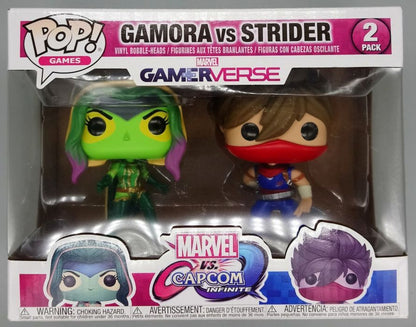 [2 Pack] Gamora vs Strider - Capcom Marvel Games Box Damaged Funko POP
