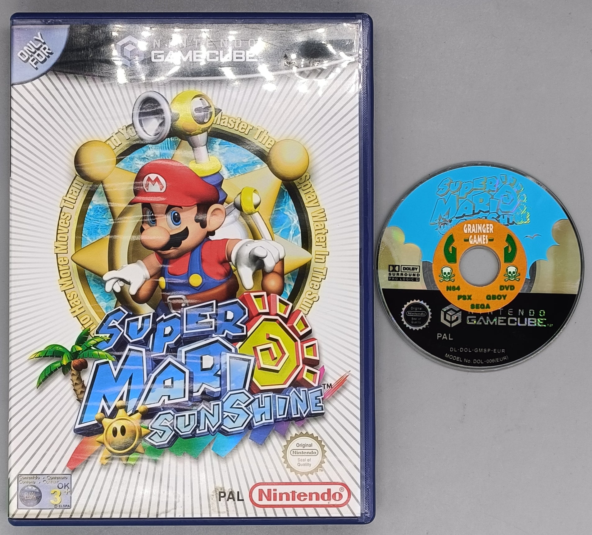 Super Mario Sunshine for Nintendo GameCube [No Manual - Liquid Damage]