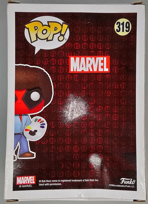 #319 Deadpool as Bob Ross - Marvel Deadpool - Box Damaged Funko POP