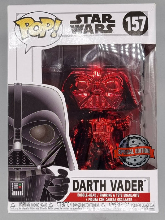 #157 Darth Vader (Force Choke- Red) - Chrome - Star Wars Funko POP