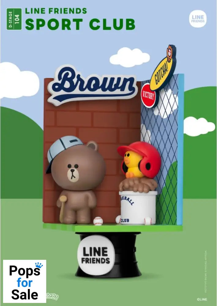 Figure (DS-104) Sport Club Close Box - Line Friends Figure