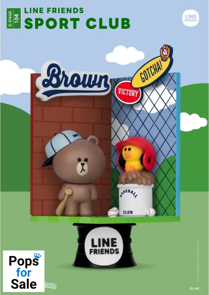 Figure (DS-104) Sport Club Close Box - Line Friends Figure