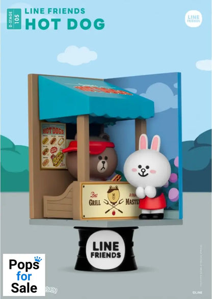 Figure (DS-105) Hot Dog Close Box - Line Friends Figure