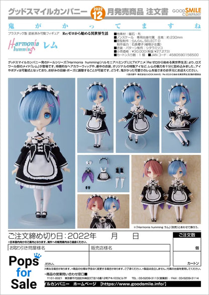 Figure Rem (Harmonia Humming Doll) - Re:Zero Starting Life in Another World Vinyl Figure