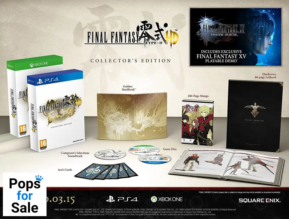 Final Fantasy Type-0 HD - Collector's Edition for Microsoft Xbox One - [Just Disc]