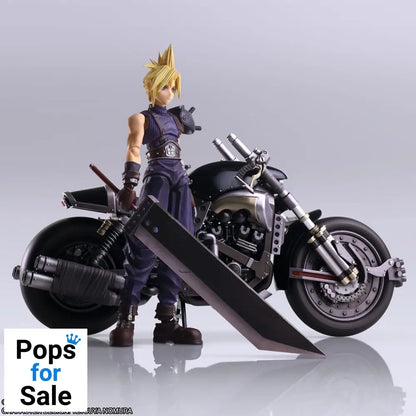 Final Fantasy VII Bring Arts Action Figure and vehicle Cloud Strife & Hardy-Daytona 15 cm Action figures
