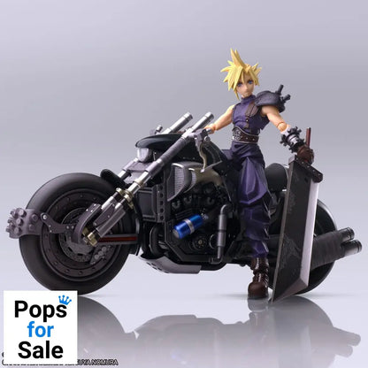 Final Fantasy VII Bring Arts Action Figure and vehicle Cloud Strife & Hardy-Daytona 15 cm