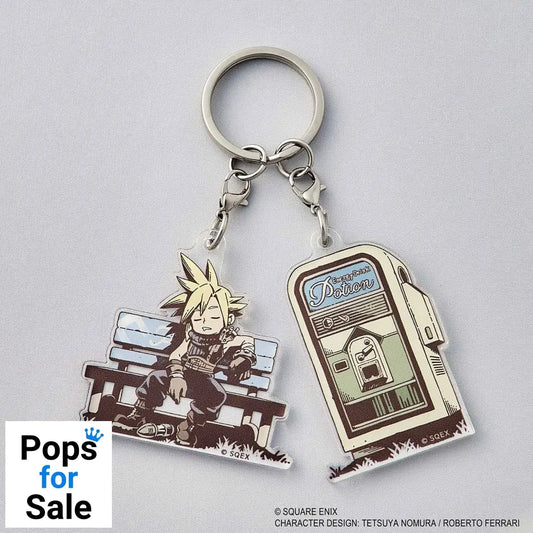 Final Fantasy VII Rebirth Acrylic Keychain Napping Cloud Keyrings