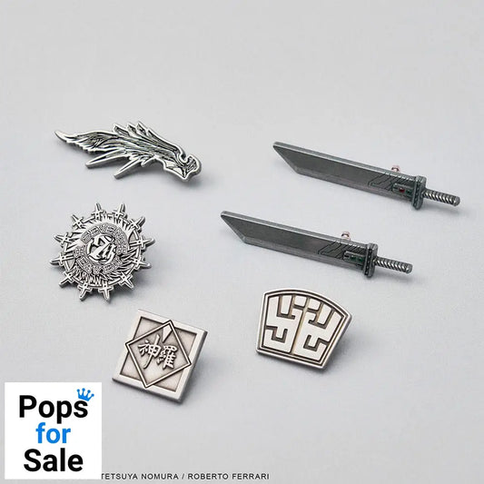 Final Fantasy VII Rebirth Mini Metal Pins Blind Box Display (6) Pins & Brooches,Blind Boxes
