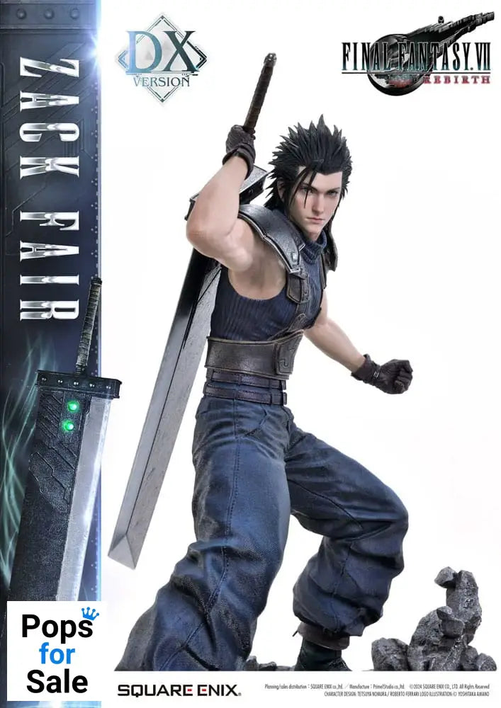 Final Fantasy VII Rebirth Statue 1/4 Zack Fair Deluxe Ver. 57 cm