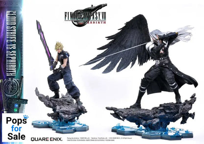 Final Fantasy VII Rebirth Statues 2-Pack 1/4 Cloud Strife vs Sephiroth 69 cm Statues