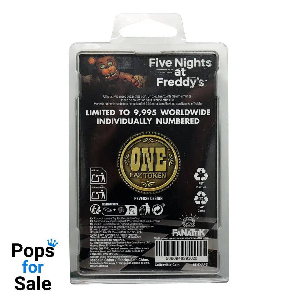 Five Nights at Freddy´s Collectable Coin One Faz Token Limited Edition