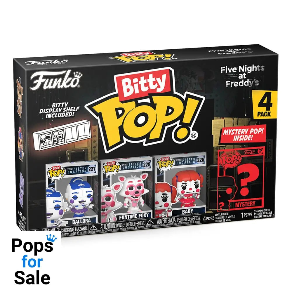 Five Nights at Freddy's Bitty POP! Vinyl Figure 4-Pack Ballora 2,5 cm