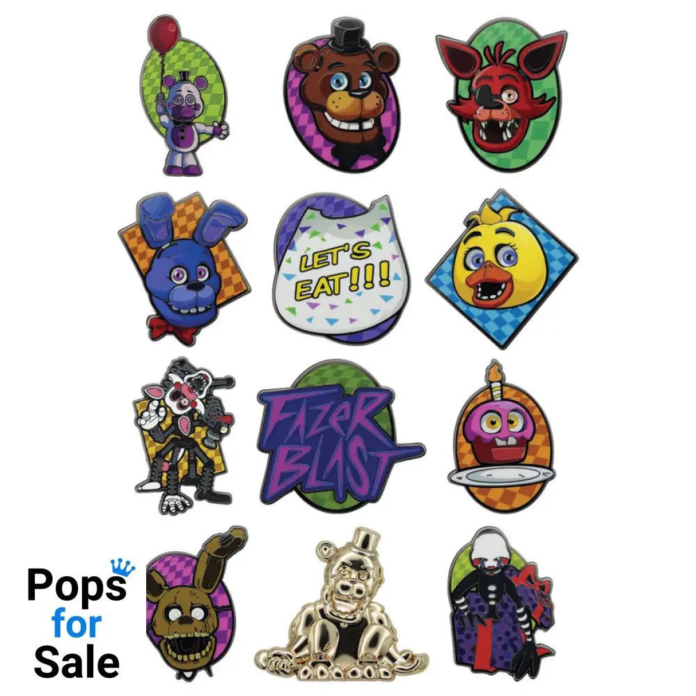 Five Nights at Freddy’s Mystery Pin Badges Mystery Pins (CDU of 12 Pins)