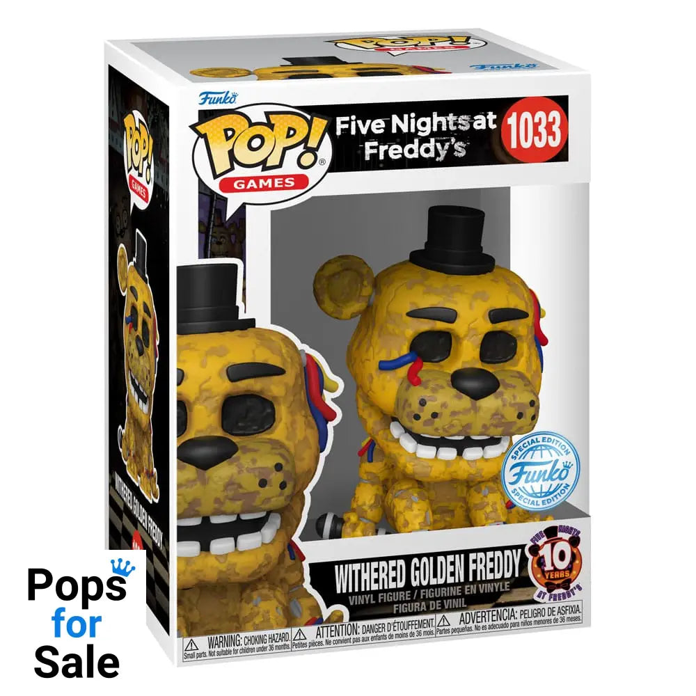 Five Nights at Freddy's POP! Games Vinyl Figure Withered Gldn Frdy 9 cm