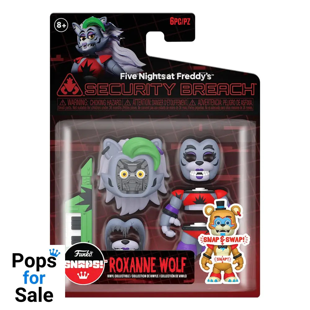 Five Nights at Freddy's Snap Action Figure Glamrock Roxanna 9 cm