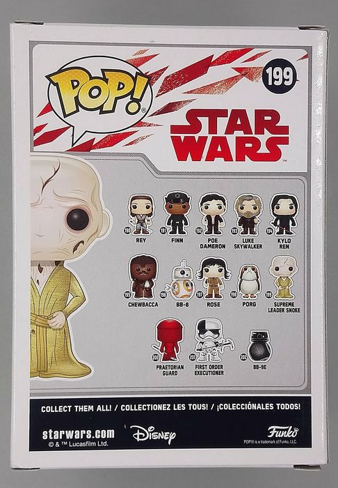 199 Supreme Leader Snoke - Star Wars - The Last Jedi Funko POP