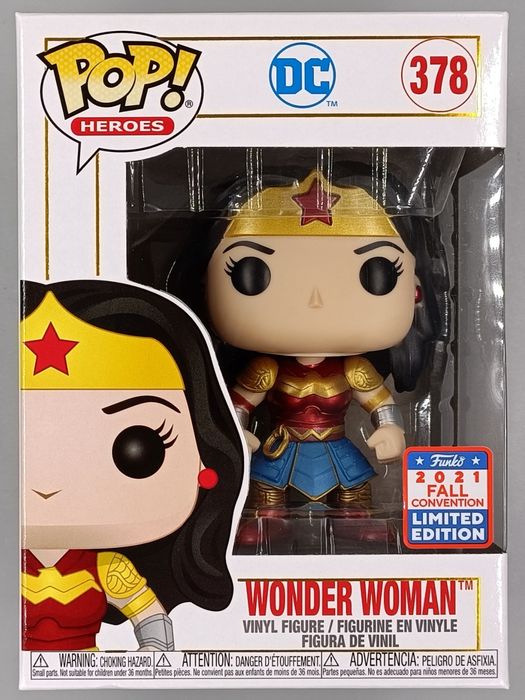 #378 Wonder Woman Metallic - DC Imperial Palace 2021 Con Funko POP